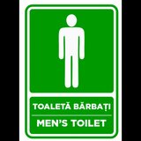 Semn  toaleta barbati men's toilet